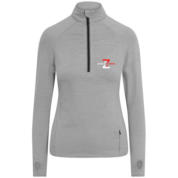 Zone N Fitness  - Cool-Flex Girlie Half Zip Top Thumbnail